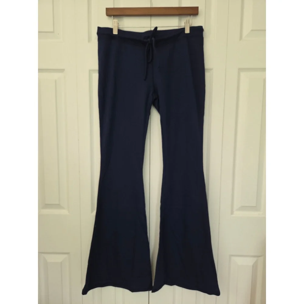 Fashion Nova Unwind Time Halter Pant Set Women XL Navy NWT $45 HKTP26963